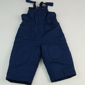 Wonderkids dark blue snow ski bibs 18 m